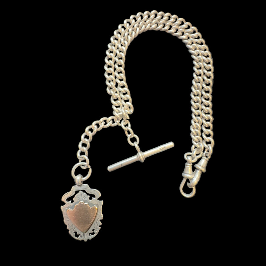 vintage albert watch chain necklace