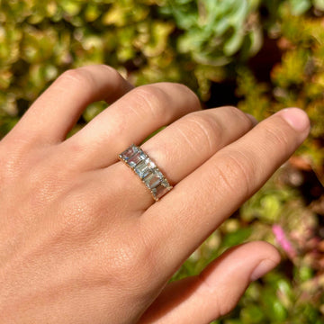 vintage aquamarine ring 