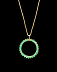 vintage emerald charm