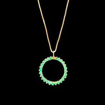 vintage emerald charm