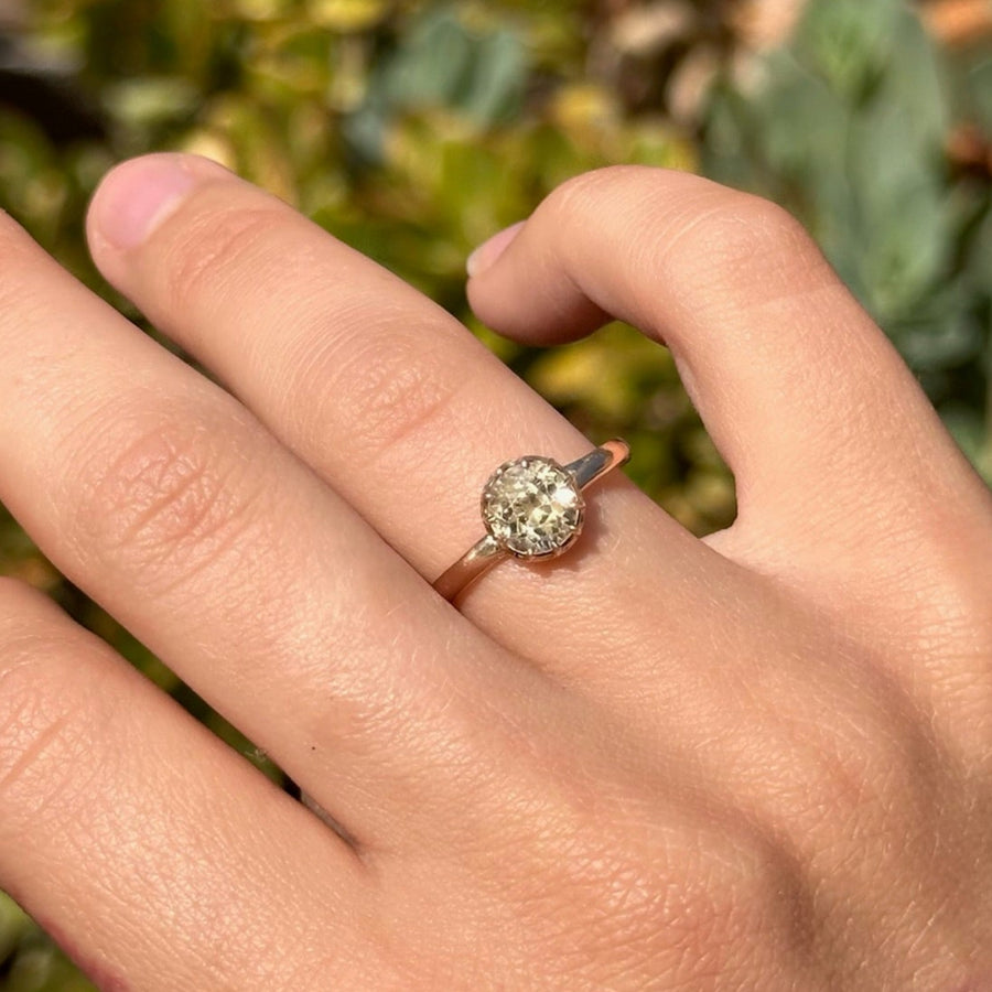vintage yellow sapphire