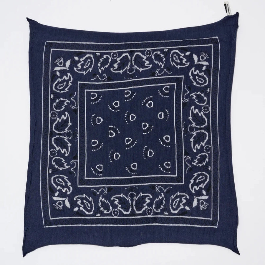 100% Cashmere Navy Bandana