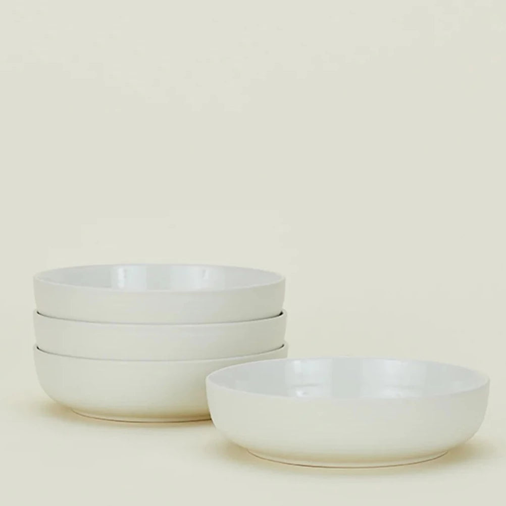 Essential Low Bowl in Bone Set of 4