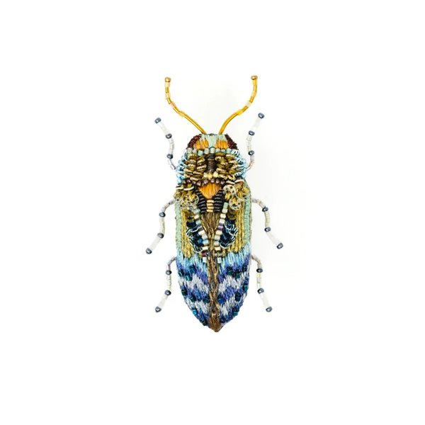 Hand Beaded Brooch